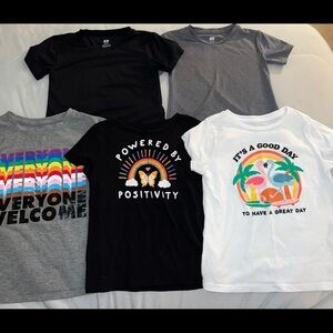 Kids Short Sleeve Tees Bundle Size 5-7Y